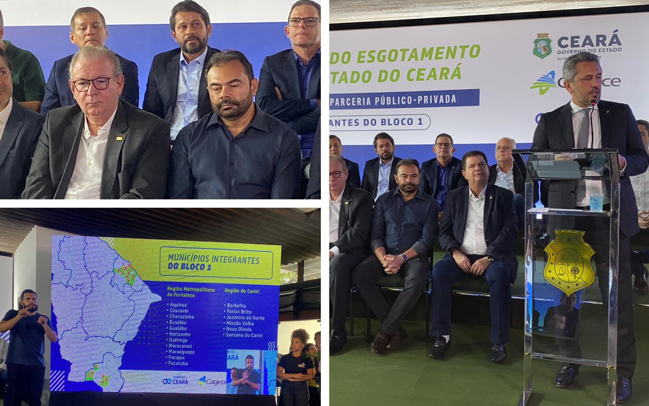 Arce participa de assinatura de PPP para universalização do saneamento