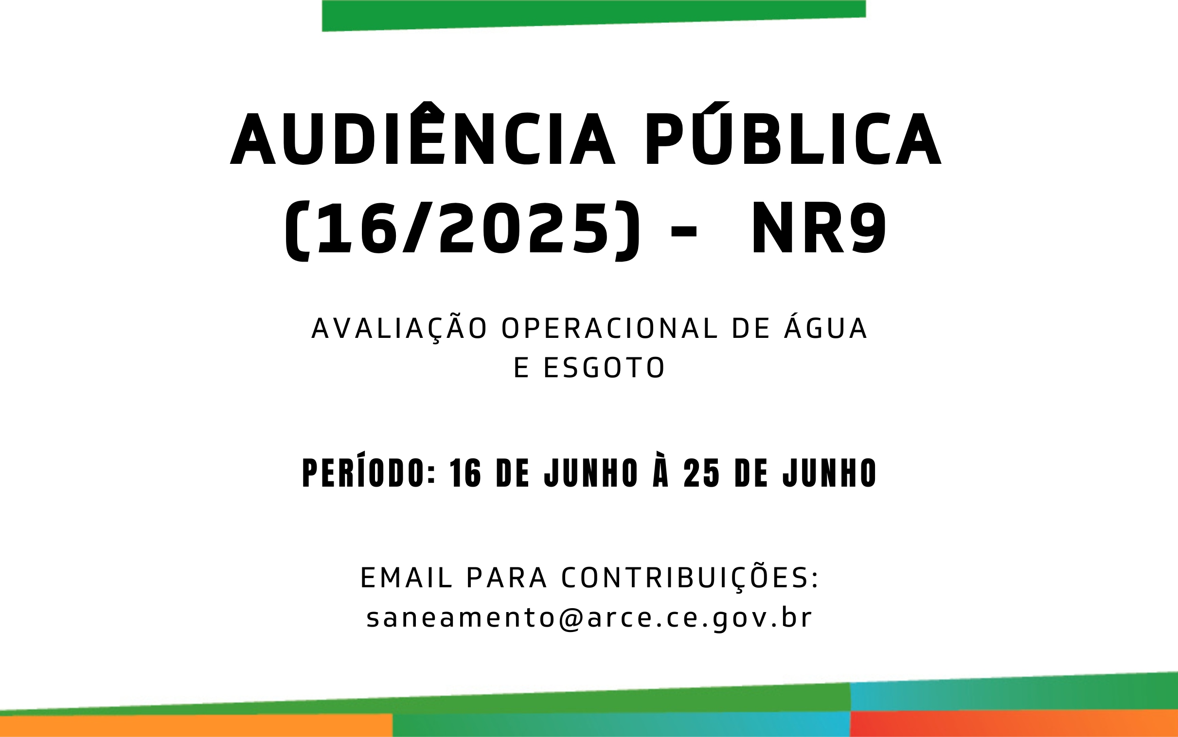 Arce realiza audiência pública para aprimorar metas de saneamento no Ceará
