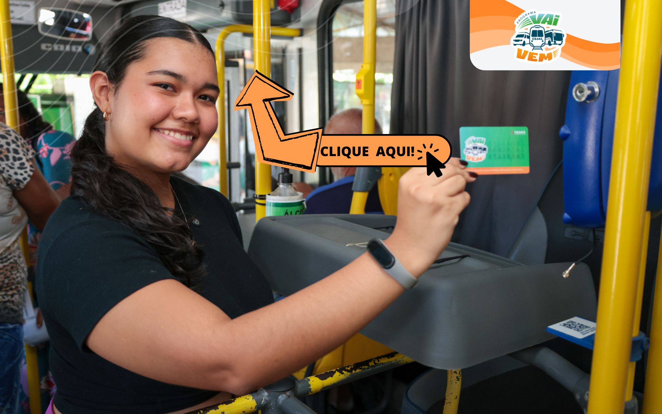 Clique aqui para acessar o status do seu VaiVem